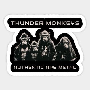 Thunder Monkeys - Authentic Ape Metal Sticker